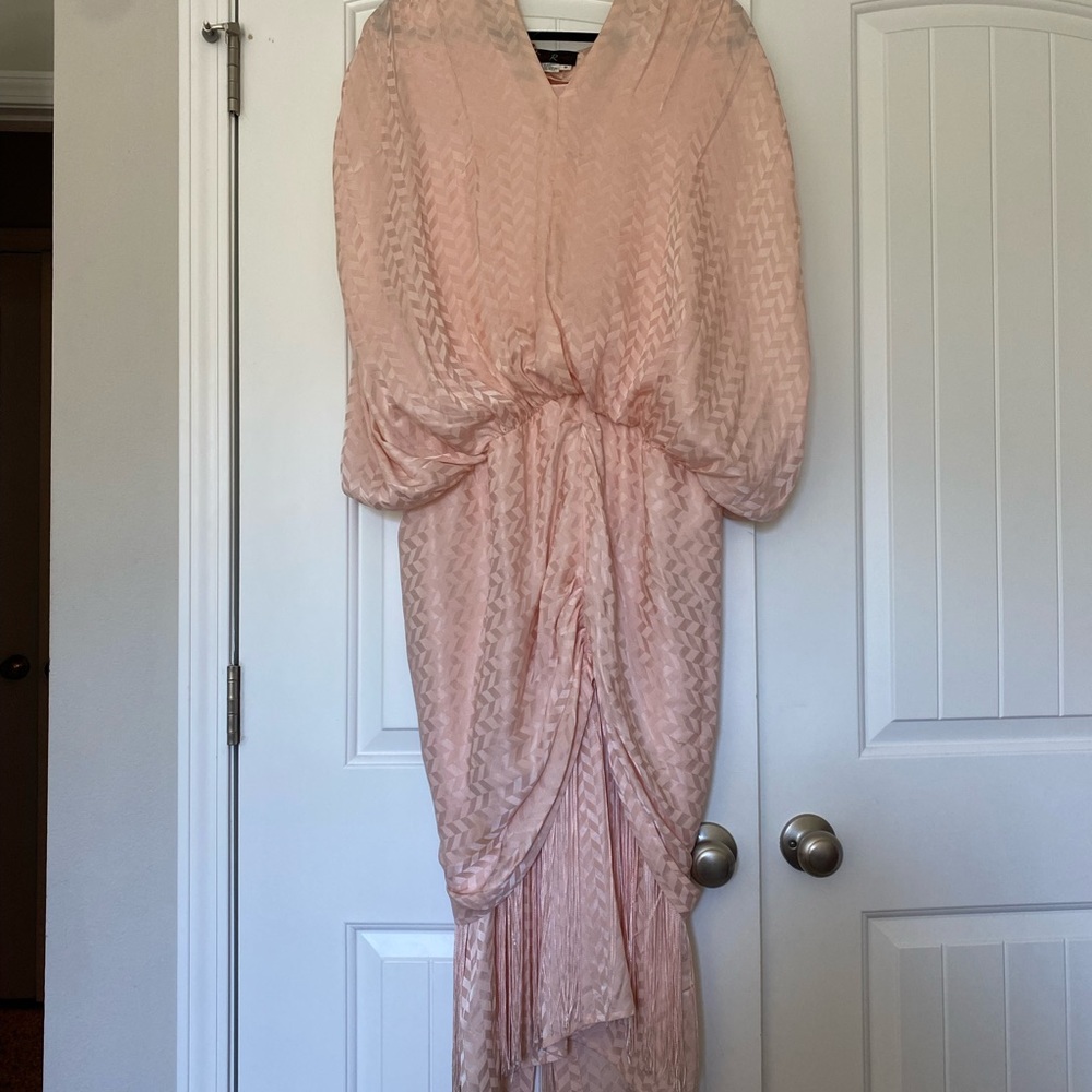Pink fringe dress